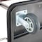 Global Industrial Silver Stainless Steel Bellman Cart, Straight Uprights, 6 Rubber Casters, 41-1/4L x 24W x 73H 985116SL - alternate 4
